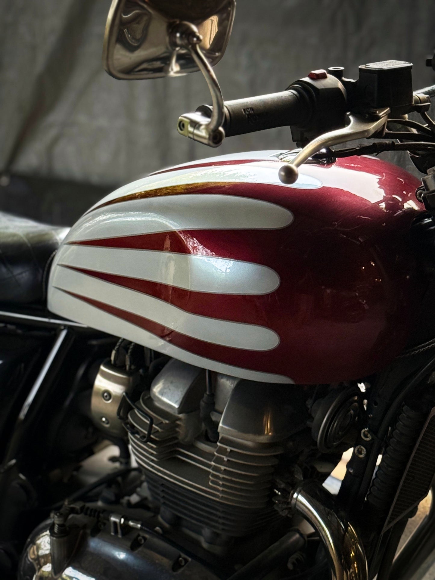 READY TO SHIP | JPRO Red Candy in White Tank Cover