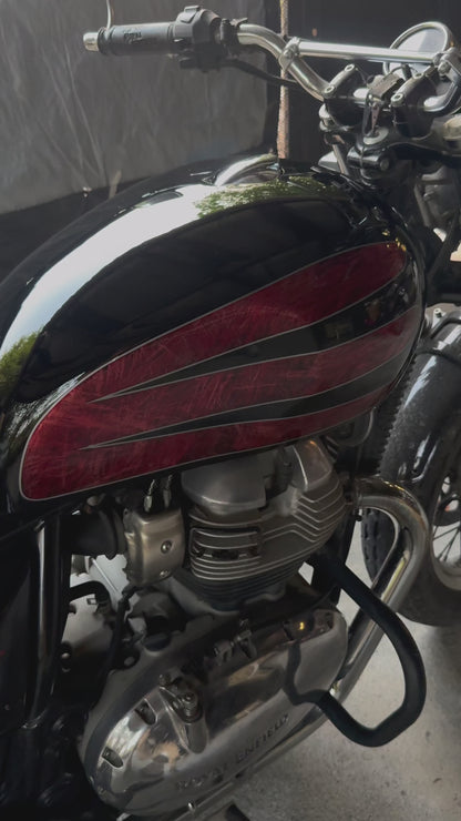 READY TO SHIP | JPRO Red Stream in Black Tank Cover